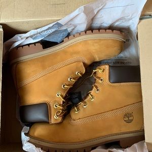 Wheat colored Timberland boots